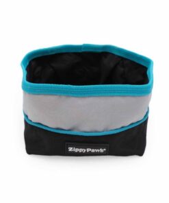 ZippyPaws Collapsible Portable Dog Bowl - Teal