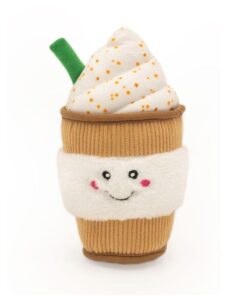 ZippyPaws NomNomz Plush Squeaky Dog Toy - Puppuccino