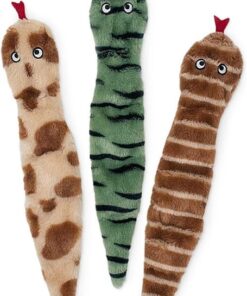 ZippyPaws Skinny Peltz Squeaky Dog Toy - Desert Snakes (Large)