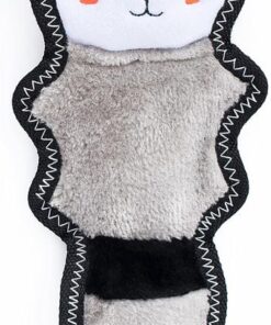 ZippyPaws Z-Stitch Skinny Peltz Durable Dog Toy With Squeakers - Raccoon