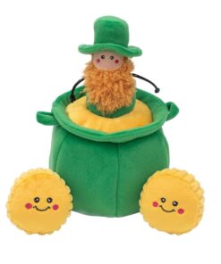 ZippyPaws Zippy Burrow Interactive Hide & Seek Dog Toy - Pot of Gold