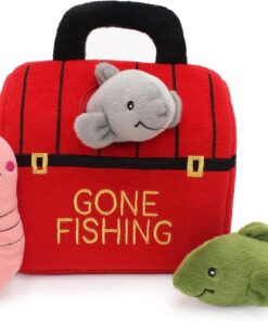 ZippyPaws Zippy Burrow Interactive Hide & Seek Dog Toy - Tackle Box