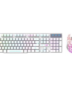 Ziyou Lang- 2.4G Wireless Rainbow Mechanical Feel Gaming Keyboard Mouse - White