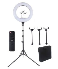Zone 18 inch Professional RGB Ring Light with Tripod, Remote and Carry Bag