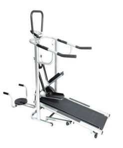 Zoolpro 4 in 1 Foldable Magnetic Flat Manual Fitness Treadmill