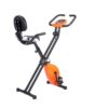 Zoolpro Indoor Sports Stationary Cardio Exercise Bike - Black Orange