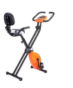 Zoolpro Indoor Sports Stationary Cardio Exercise Bike - Black Orange