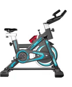 Zoolpro Indoor Sports Stationary Cardio Exercise Bike - Blue & Black