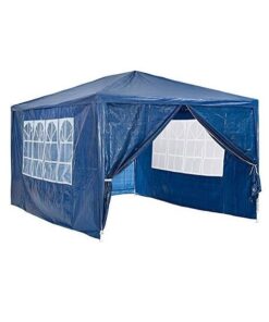 Outdoor Gazebo Tent Marquee 3x4m In Blue